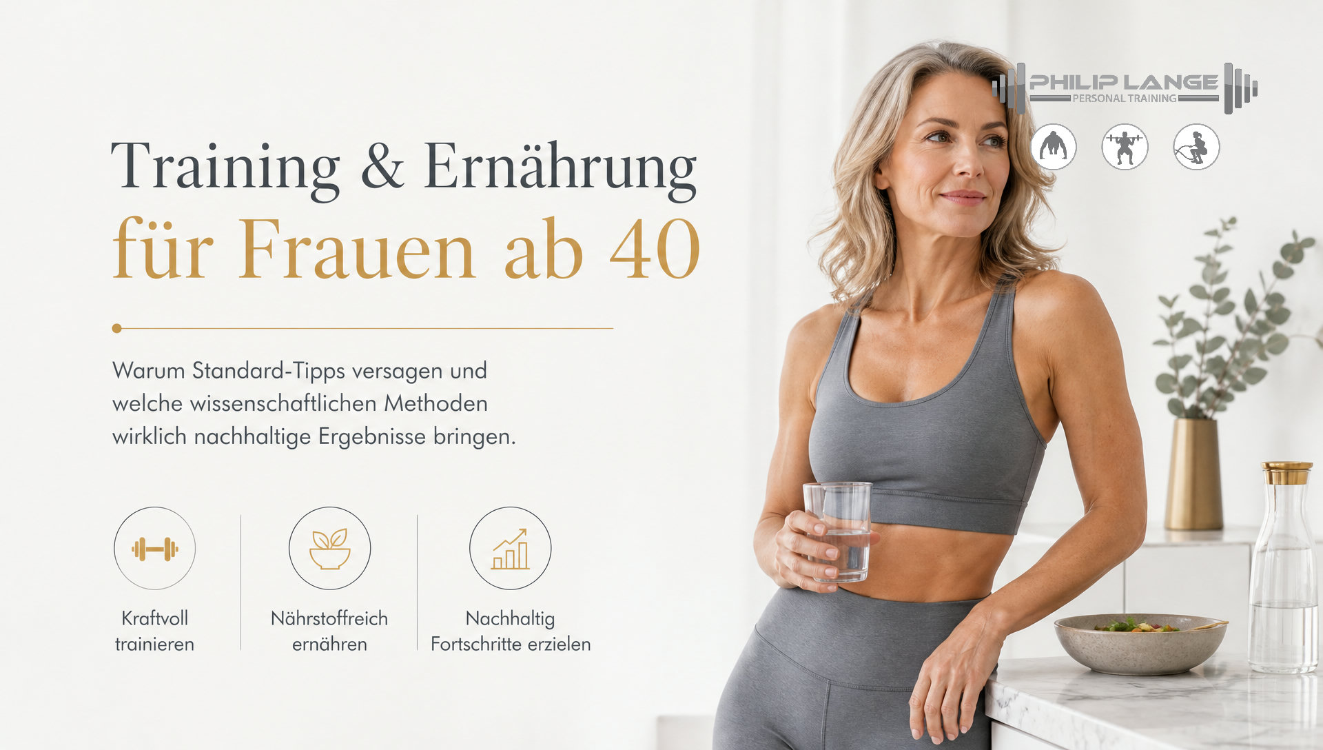Training & Ernährung für Frauen ab 40: Was wirkt